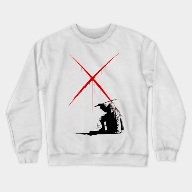 Samurai Art Crewneck Sweatshirt by Hellustrations